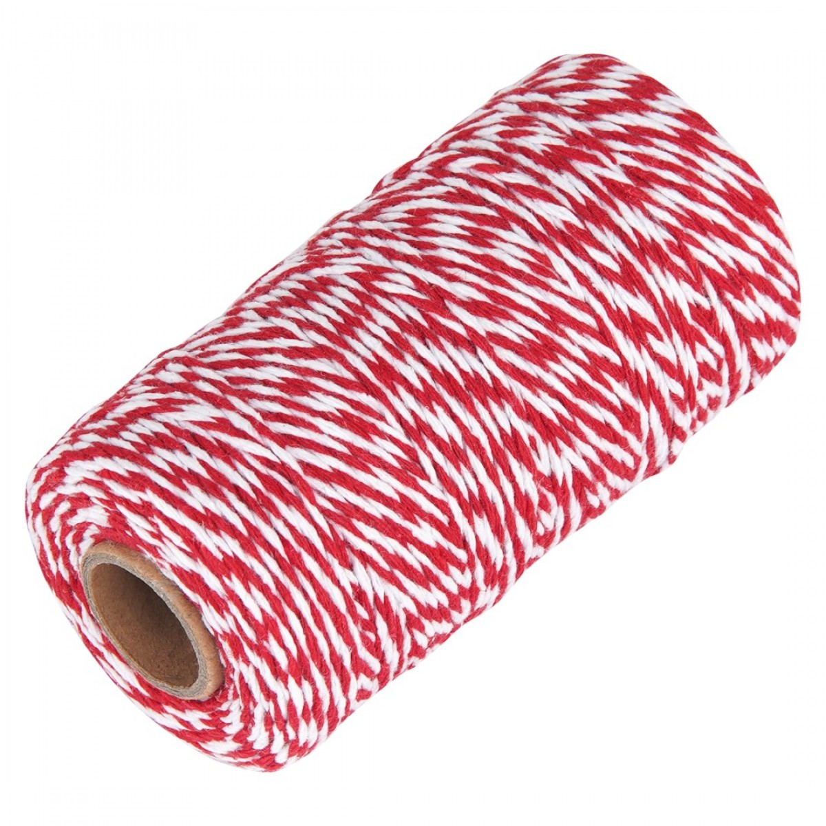 Natural Cotton Twine for Crafts - Ohtomber 328 Feet 2MM Red and White twine string, Garden Twine, Ki