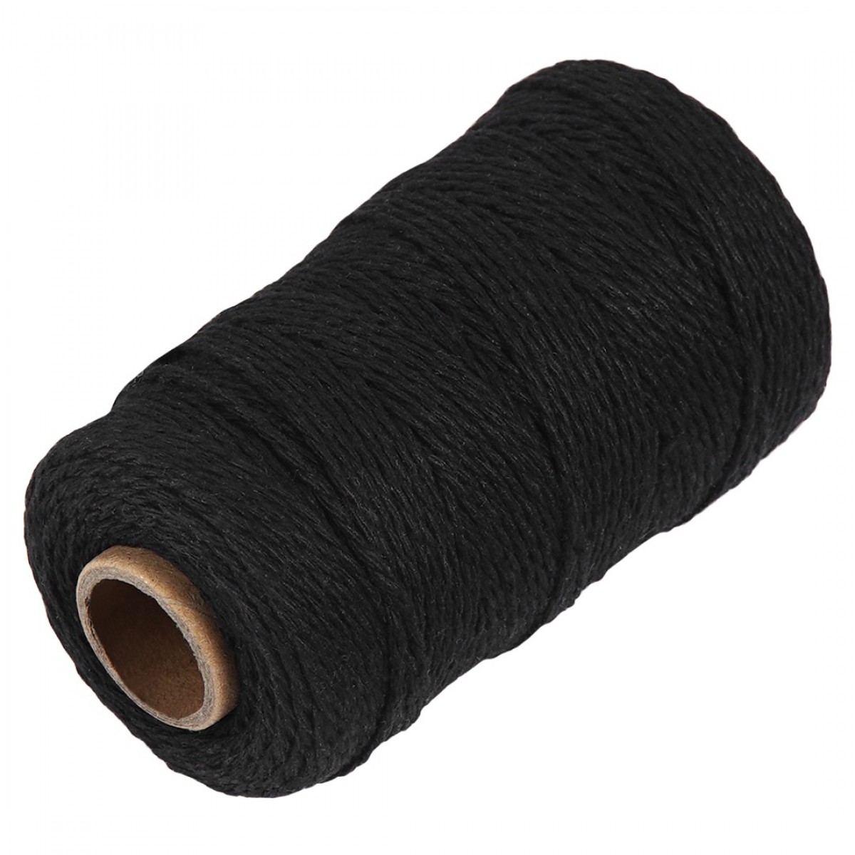 Black Natural Cotton Craft String - Ohtomber 328 Feet 2MM Bakers Twine for DIY Crafts and Gift Wrapp